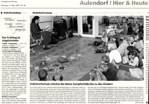 Bericht Schwäbische Zeitung 13.März 2007